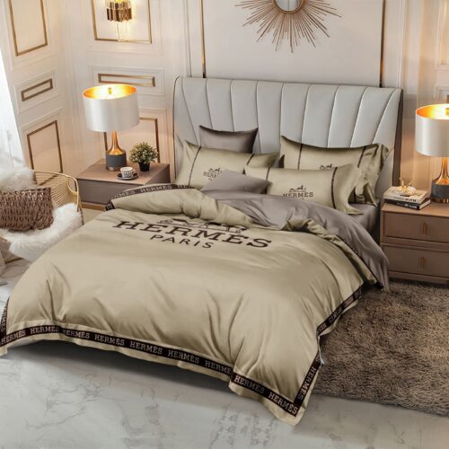 Hermes King Size Bed Sheet