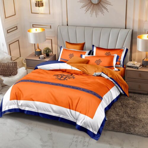 Hermes King Size Bed Sheet