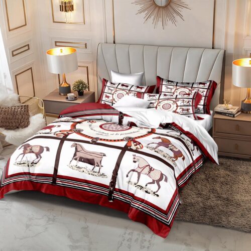 Hermes King Size Bed Sheet