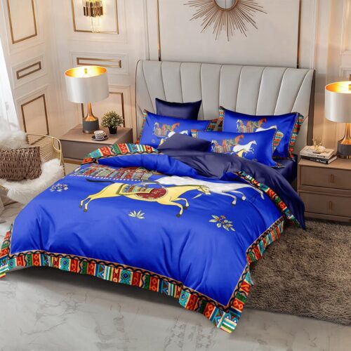Hermes King Size Bed Sheet