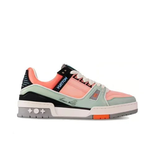 LOUIS VUITTON Trainer Low Top Skateboard Shoes Orange